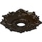 Ekena Millwork Riley Ceiling Medallion (Fits Canopies up to 4 5/8"), Hnd-Painted Bronze, 18"OD x 3 1/2"ID x 1 1/2"P CM18RLBZS - alternate 3